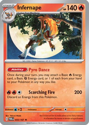 Infernape - 033/167 33 - [SV06 Twilight Masquerade] Holofoil