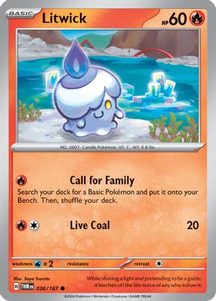 Litwick 36 - [SV06 Twilight Masquerade] Reverse Holofoil
