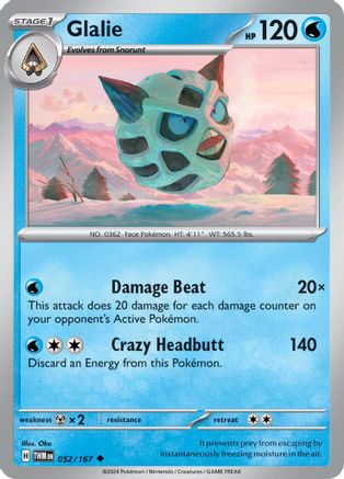 Glalie 52 - [SV06 Twilight Masquerade] Reverse Holofoil