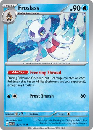 Froslass - 053/167 53 - [SV06 Twilight Masquerade] Reverse Holofoil