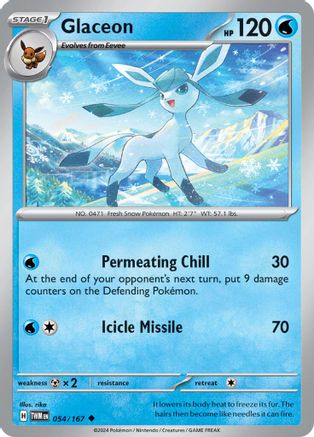 Glaceon 54 - [SV06 Twilight Masquerade] Reverse Holofoil