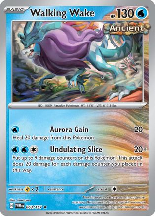 Walking Wake 63 - [SV06 Twilight Masquerade] Reverse Holofoil