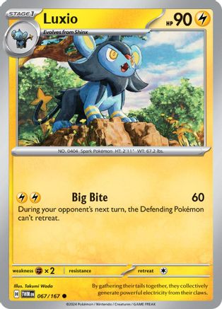 Luxio 67 - [SV06 Twilight Masquerade] Reverse Holofoil