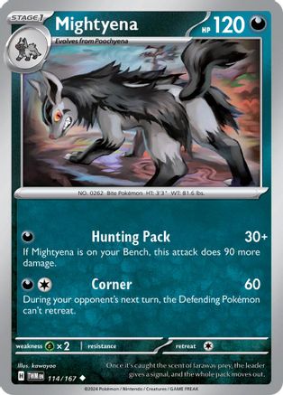 Mightyena 114 - [SV06 Twilight Masquerade] Reverse Holofoil