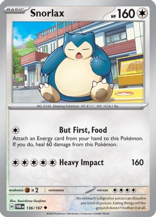 Snorlax 136 - [SV06 Twilight Masquerade] Reverse Holofoil