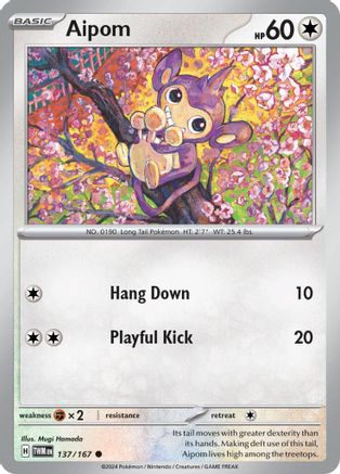 Aipom 137 - [SV06 Twilight Masquerade]