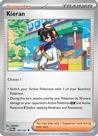 Kieran - 154/167 154 - [SV06 Twilight Masquerade] Reverse Holofoil