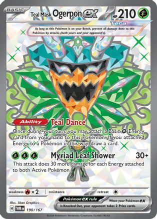 Teal Mask Ogerpon ex - 190/167 190 - [SV06 Twilight Masquerade] Holofoil