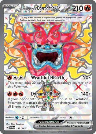 Hearthflame Mask Ogerpon ex - 192/167 192 - [SV06 Twilight Masquerade] Holofoil