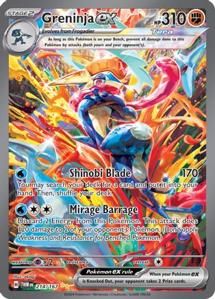 Greninja ex - 214/167 214 - [SV06 Twilight Masquerade] Holofoil