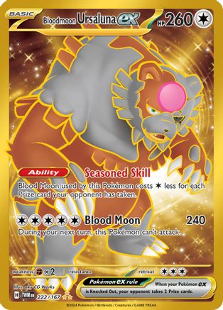 Bloodmoon Ursaluna ex - 222/167 222 - [SV06 Twilight Masquerade] Holofoil