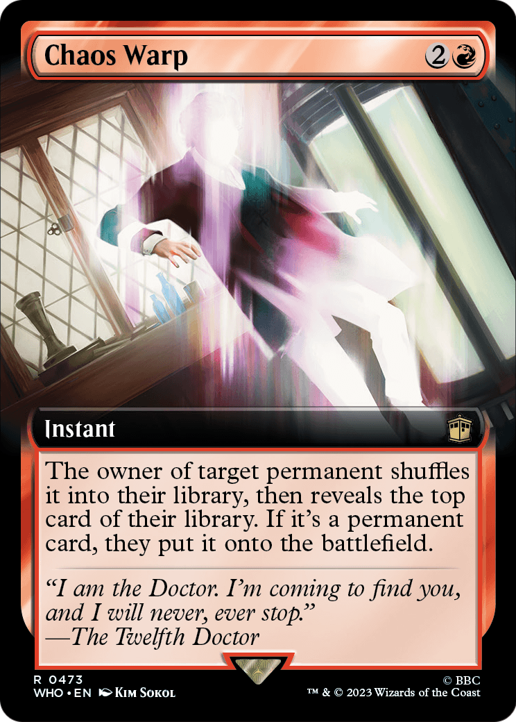 Chaos Warp (Extended Art) (WHO-473) [Doctor Who]