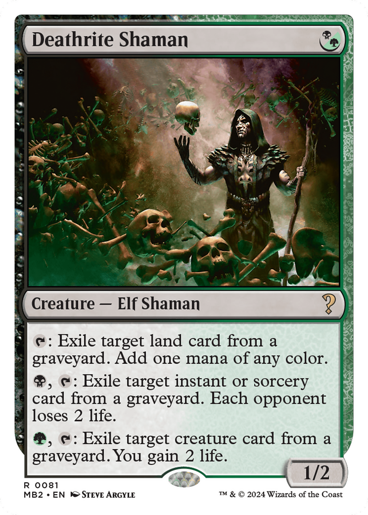 Deathrite Shaman (MB2-081) [Mystery Booster 2]