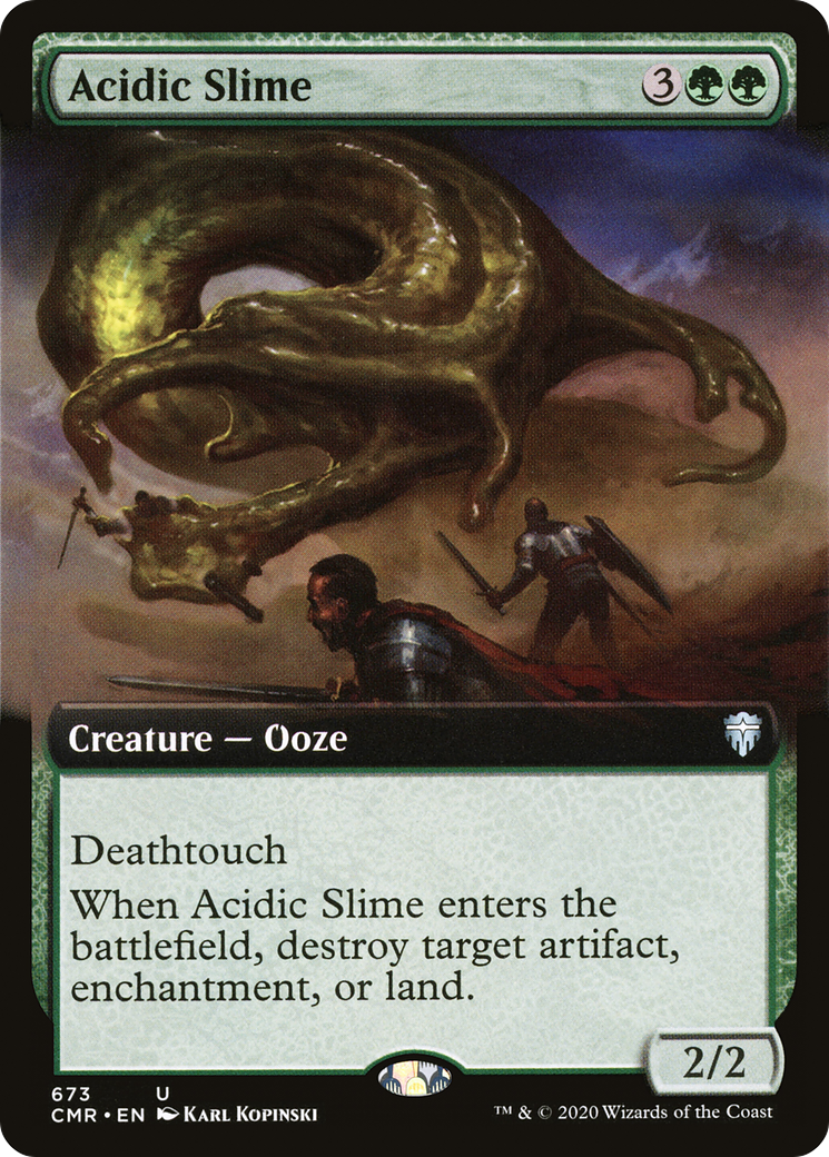 Acidic Slime (Extended Art) (CMR-673) [Commander Legends]