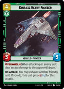 Kihraxz Heavy Fighter (118/262) [Shadows of the Galaxy] Foil