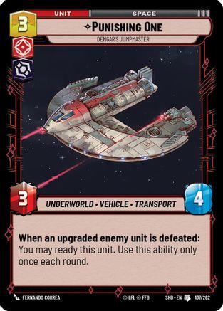 Punishing One - Dengar's Jumpmaster (137/262) [Shadows of the Galaxy] Foil
