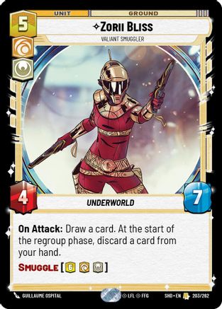Zorii Bliss - Valiant Smuggler (203/262) [Shadows of the Galaxy] Foil
