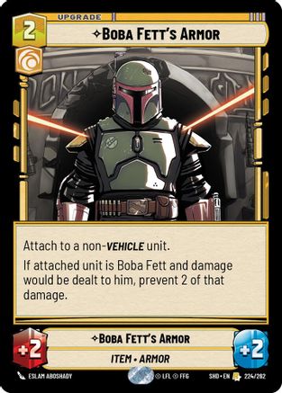 Boba Fett's Armor (224/262) [Shadows of the Galaxy] Foil