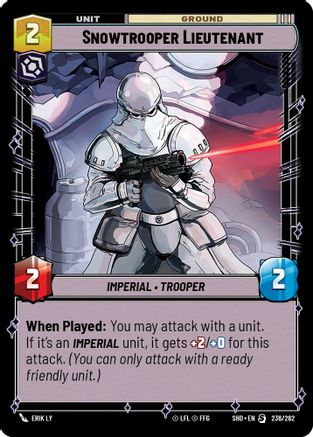 Snowtrooper Lieutenant (236/262) [Shadows of the Galaxy]