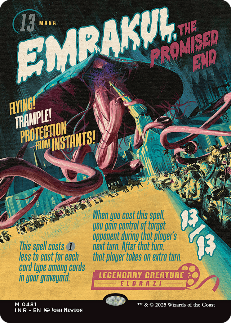Emrakul, the Promised End (INR-481) [Innistrad Remastered]: (Showcase) (Borderless)