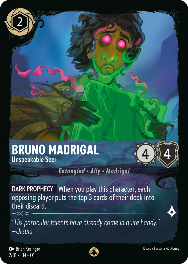 Bruno Madrigal - Unspeakable Seer (2/31) - Illumineers Quest Deep Trouble