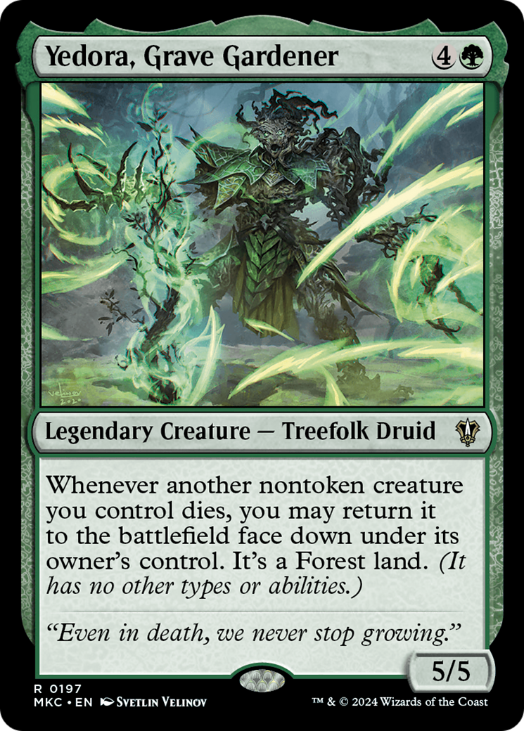 Yedora, Grave Gardener (MKC-197) [Murders at Karlov Manor Commander]