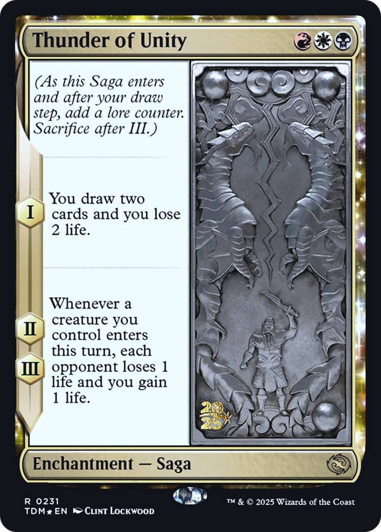 Thunder of Unity (PRE-231) [Prerelease Cards] Foil