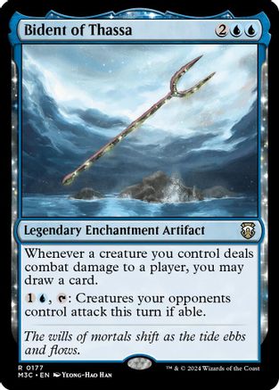 Bident of Thassa (Ripple Foil) (M3C-177) [Modern Horizons 3 Commander] Foil