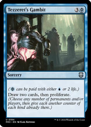 Tezzeret's Gambit (Ripple Foil) (M3C-194) [Modern Horizons 3 Commander] Foil