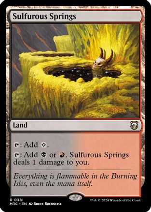 Sulfurous Springs (Ripple Foil) (M3C-381) [Modern Horizons 3 Commander] Foil