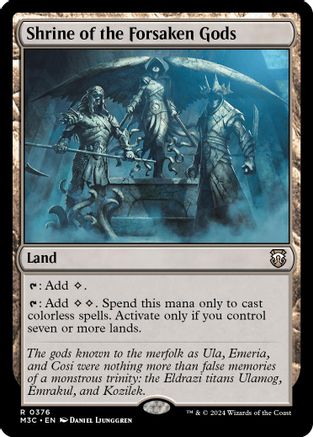Shrine of the Forsaken Gods (Ripple Foil) (M3C-376) [Modern Horizons 3 Commander] Foil