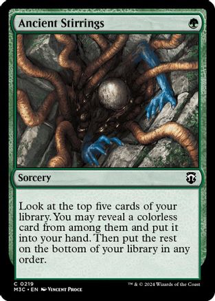 Ancient Stirrings (Ripple Foil) (M3C-219) [Modern Horizons 3 Commander] Foil