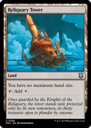Reliquary Tower (Ripple Foil) (M3C-368) [Modern Horizons 3 Commander] Foil