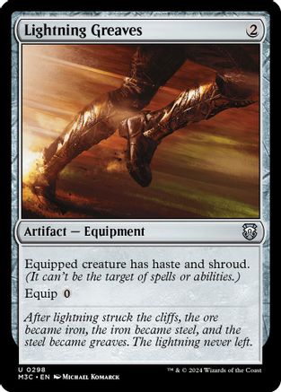 Lightning Greaves (Ripple Foil) (M3C-298) [Modern Horizons 3 Commander] Foil
