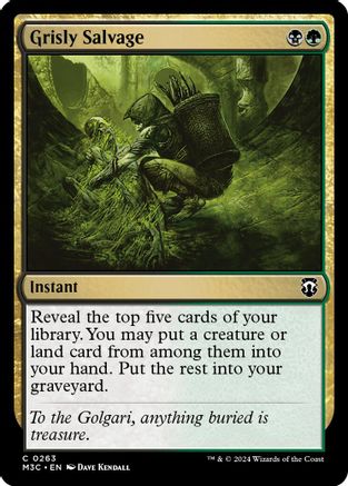 Grisly Salvage (Ripple Foil) (M3C-263) [Modern Horizons 3 Commander] Foil