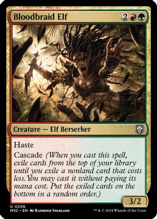Bloodbraid Elf (Ripple Foil) (M3C-256) [Modern Horizons 3 Commander] Foil