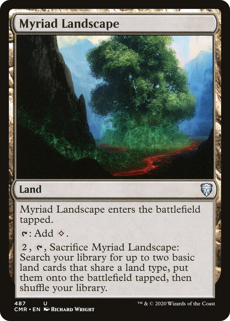 Myriad Landscape (CMR-487) [Commander Legends] Foil