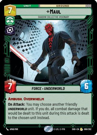 Maul - Shadow Collective Visionary (090/262) [Shadows of the Galaxy] Foil