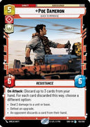 Poe Dameron - Quick to Improvise (153/262) [Shadows of the Galaxy] Foil