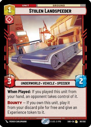 Stolen Landspeeder (161/262) [Shadows of the Galaxy] Foil