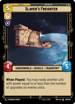 Slaver's Freighter (189/262) [Shadows of the Galaxy] Foil