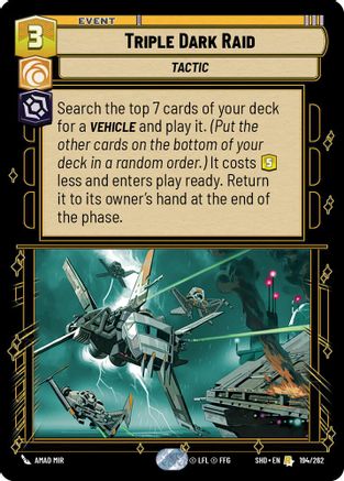Triple Dark Raid (194/262) [Shadows of the Galaxy] Foil