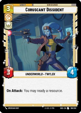 Coruscant Dissident (199/262) [Shadows of the Galaxy] Foil