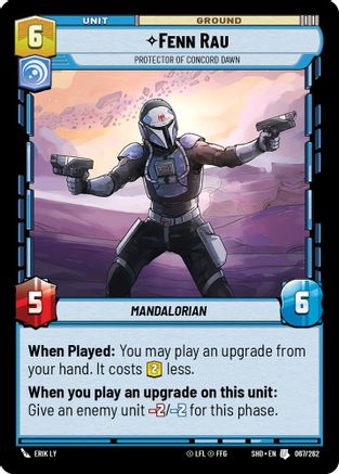 Fenn Rau - Protector of Concord Dawn (067/262) [Shadows of the Galaxy] Foil