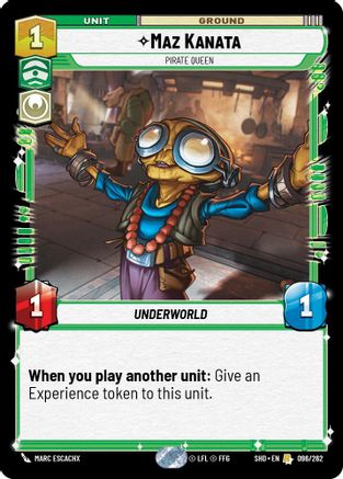 Maz Kanata - Pirate Queen (096/262) [Shadows of the Galaxy] Foil
