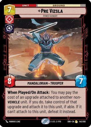 Pre Vizsla - Power Hungry (142/262) [Shadows of the Galaxy] Foil