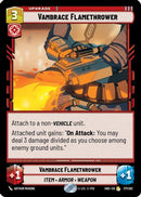 Vambrace Flamethrower (177/262) [Shadows of the Galaxy] Foil