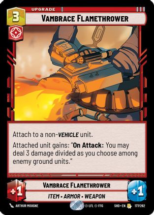 Vambrace Flamethrower (177/262) [Shadows of the Galaxy] Foil
