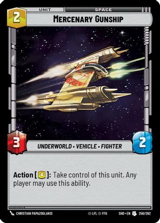 Mercenary Gunship (256/262) [Shadows of the Galaxy] Foil