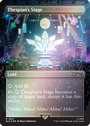 Thespian's Stage (Rainbow Foil) (SLD-1607) [Secret Lair Drop Series] Foil